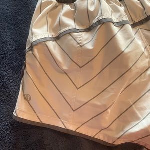 lululemon athletica Cream and Gray Athletic Shorts